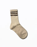 Socks | Cream with Leopard Stripe