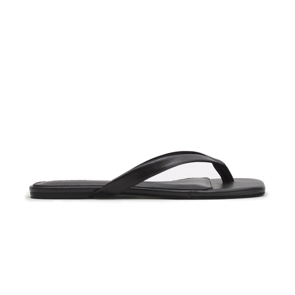 Square Toe Thong | Black