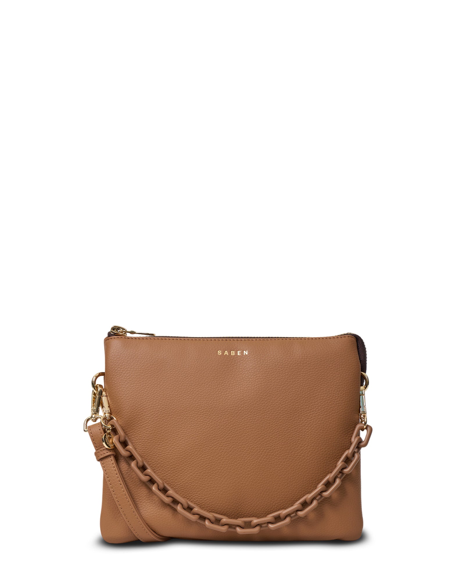 Matilda Crossbody | Toffee + Tonal Chain