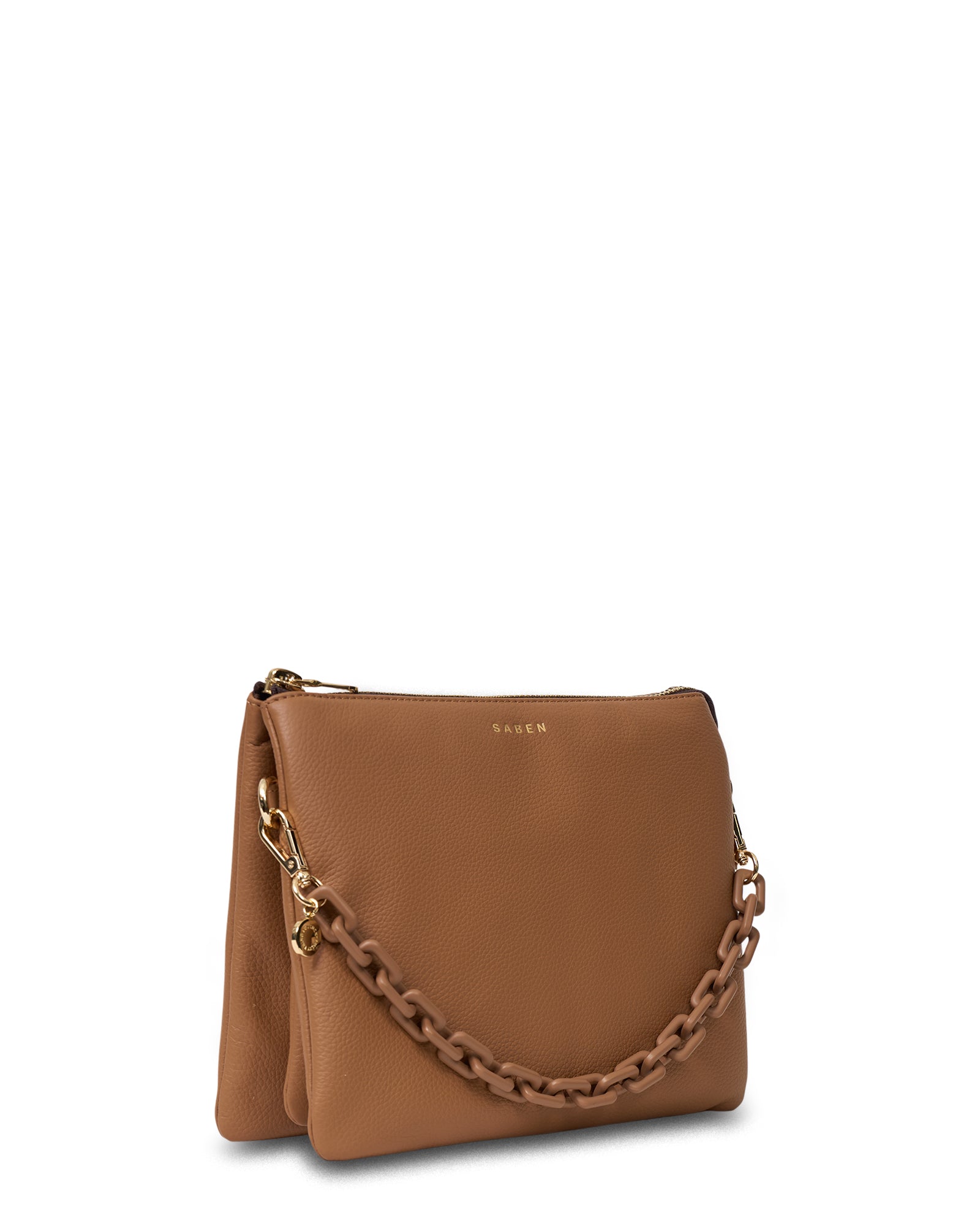 Matilda Crossbody | Toffee + Tonal Chain