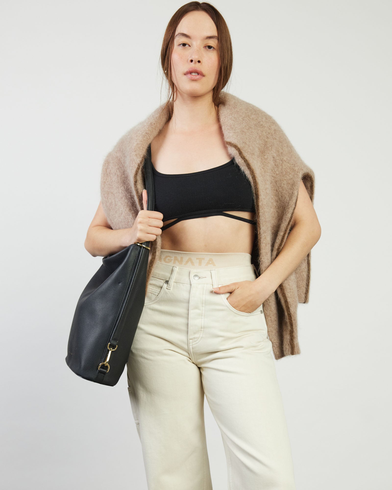 June Shoulder Bag | Black Luxe