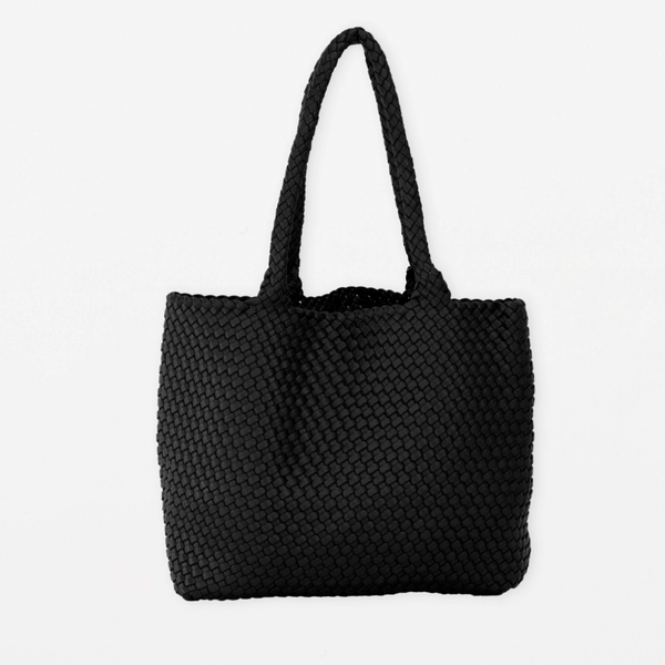 Mara Weave Tote | Black