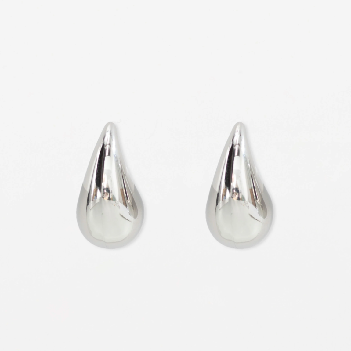Tear Drop Earrings | Silver