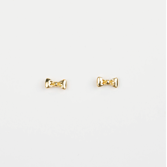 Bow Tie Earring | Gold