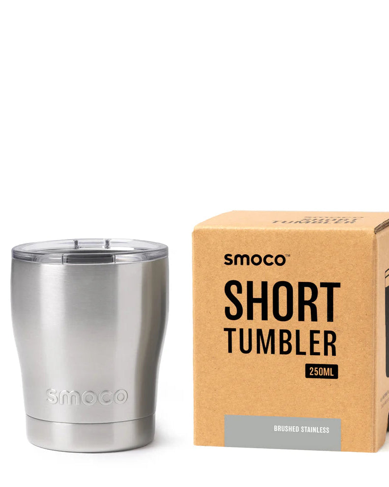 Smoco Short Tumbler 2.0 | Brushed Stainless