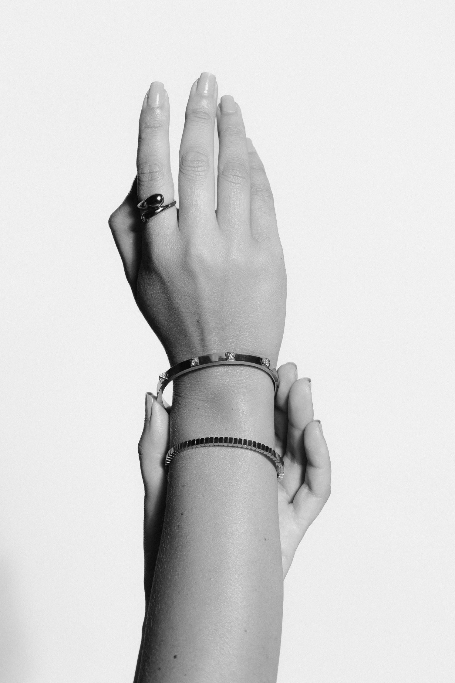Prism Bangle | Silver