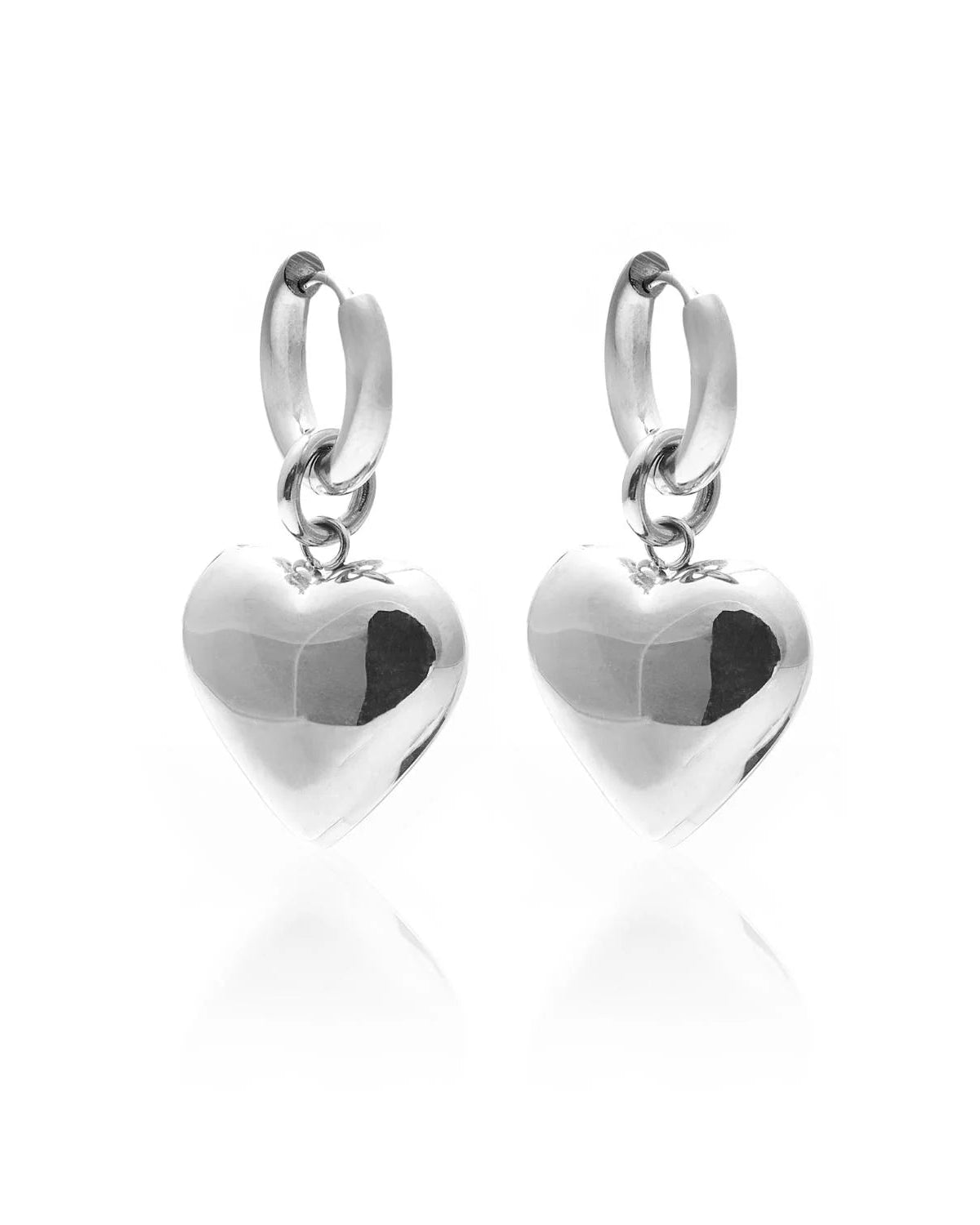 Bisous Hoops | Silver