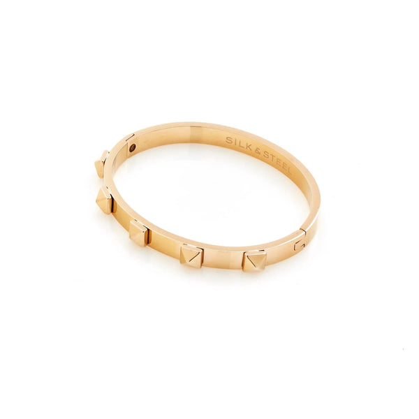 Rock Glam Bangle | Gold