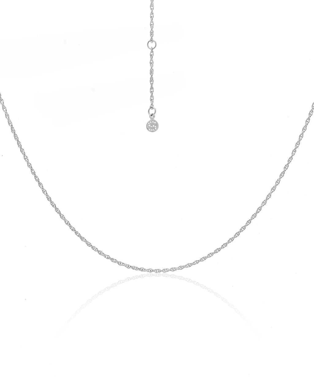 Fine Rope Necklace | Silver