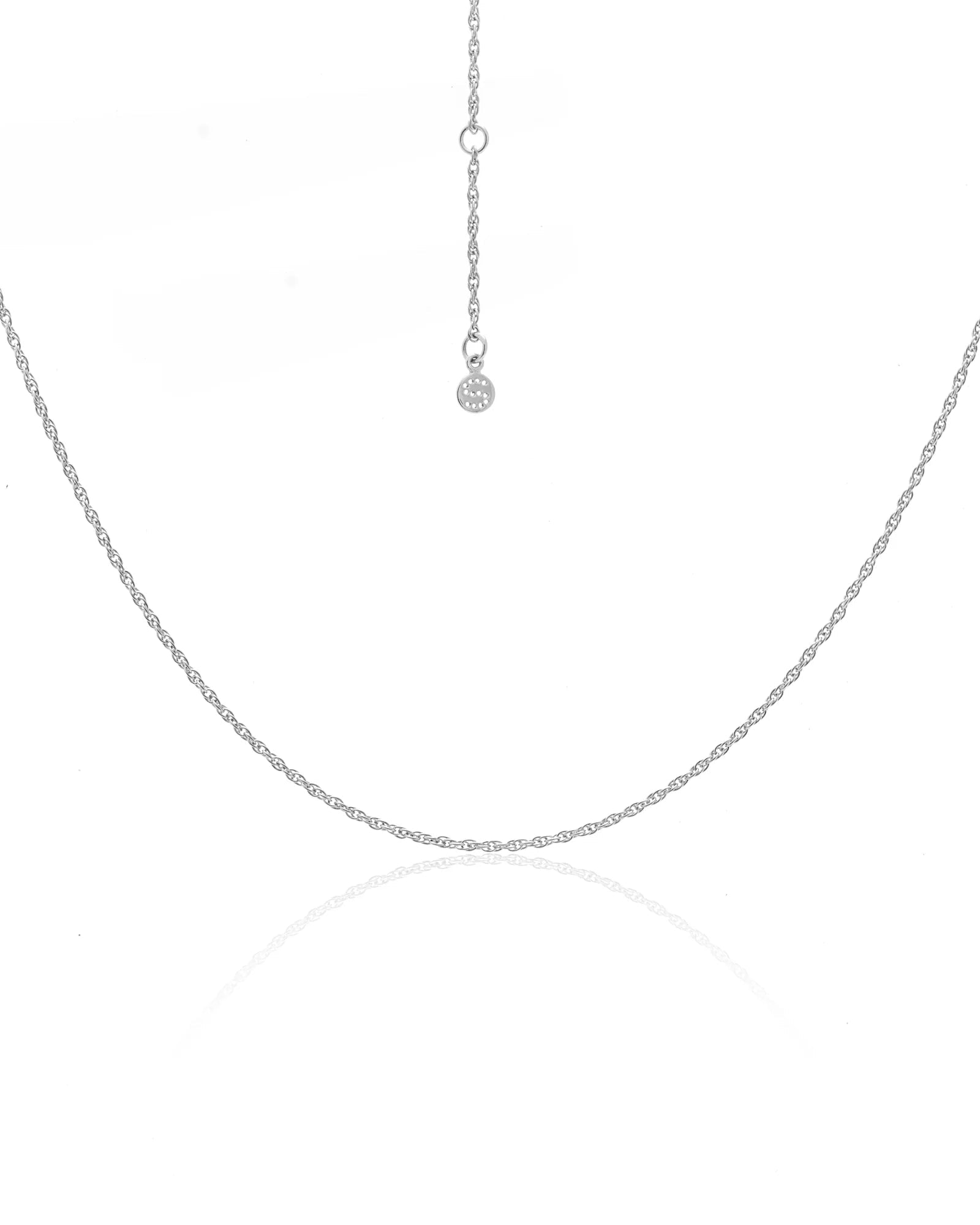 Fine Rope Necklace | Silver