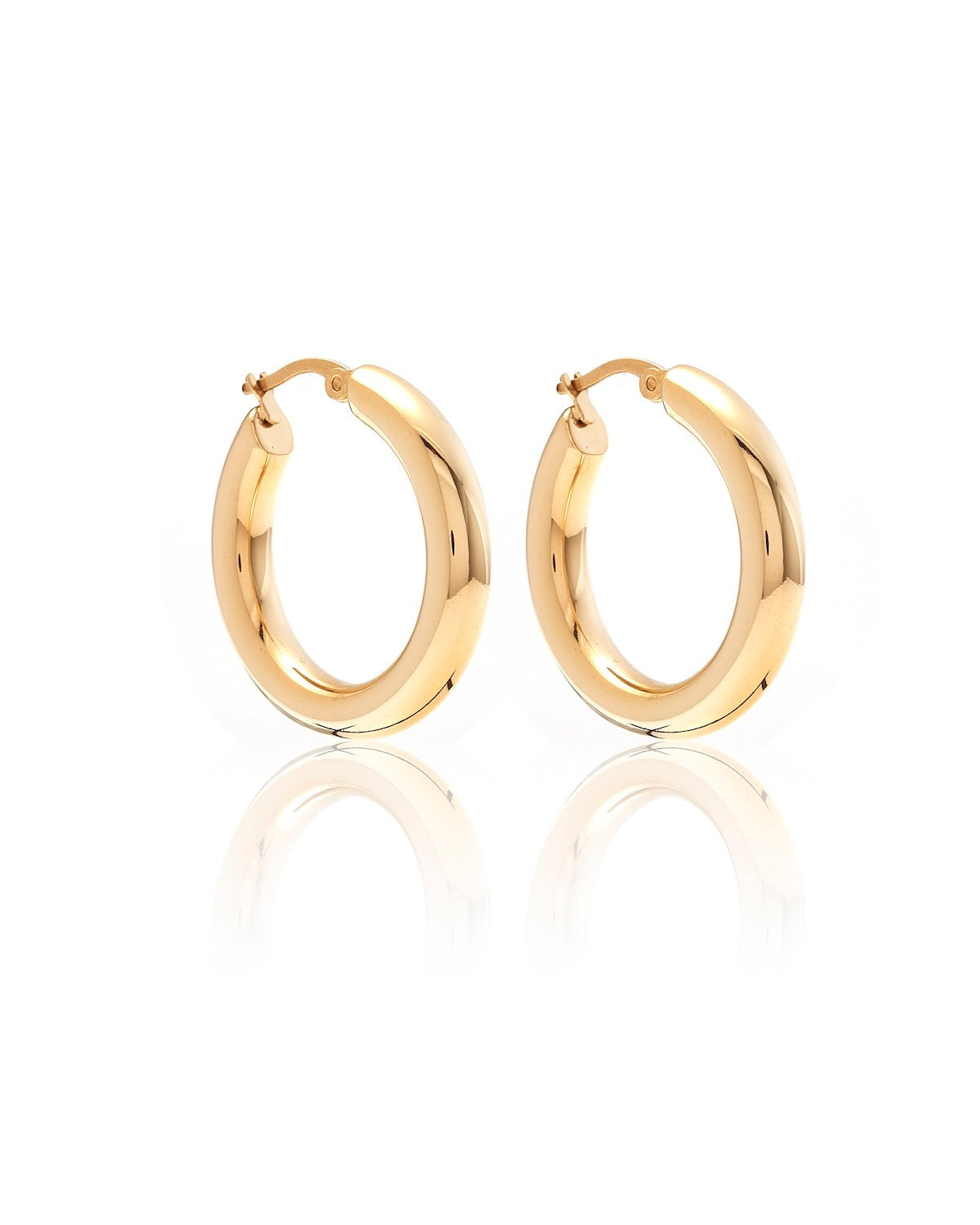 Halo Hoop Earrings | Large | Gold