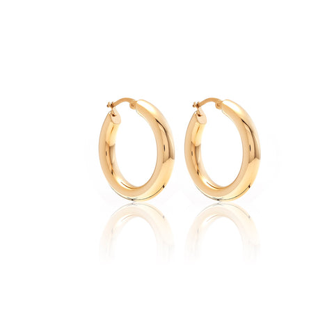 Halo Hoop Earrings | Large | Gold
