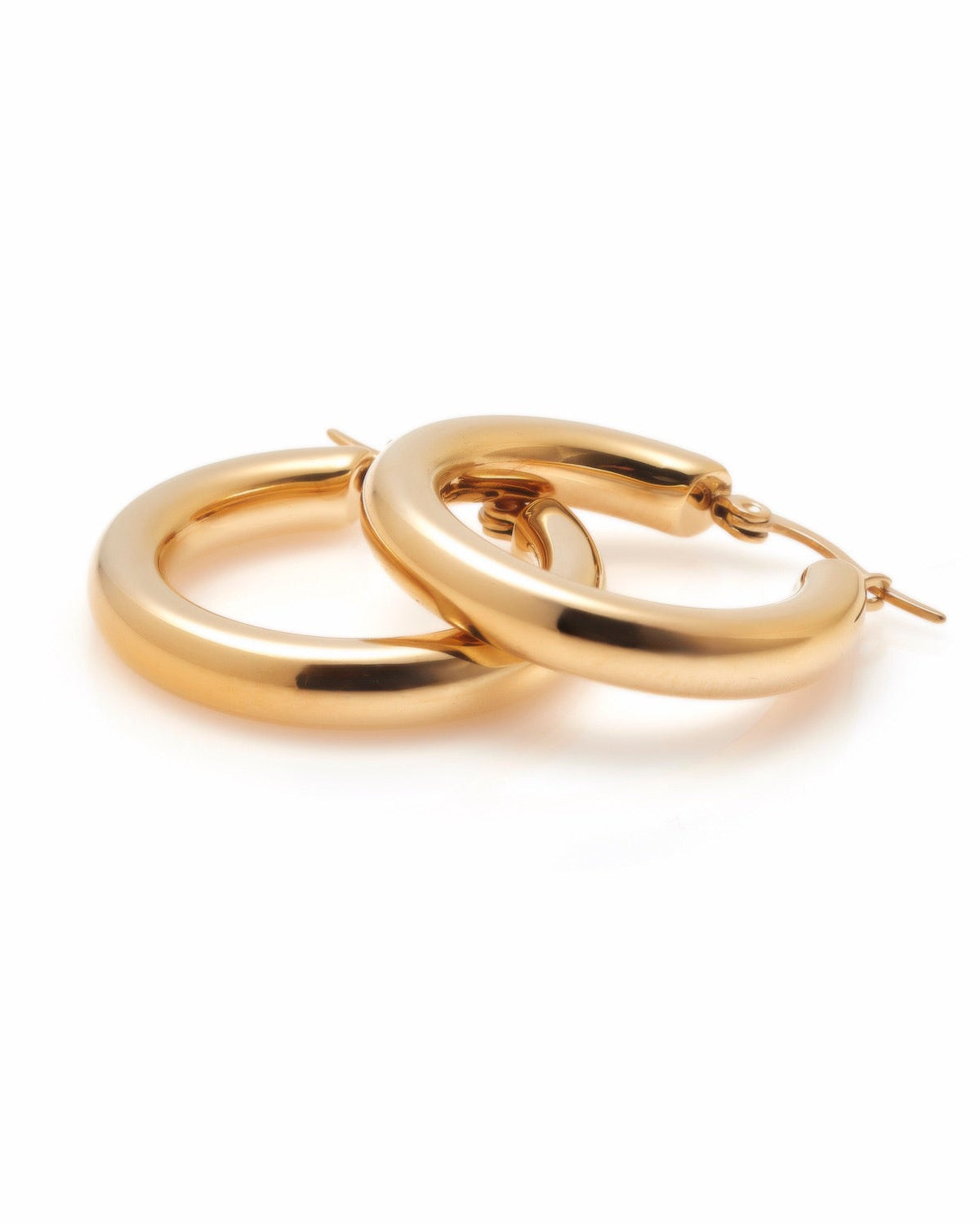 Halo Hoop Earrings | Large | Gold