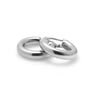 Halo Hoop Earrings | Medium | Silver