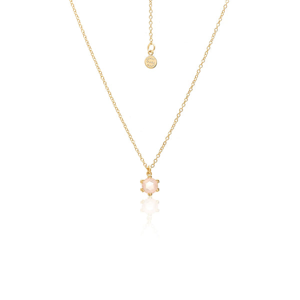 Harmony Necklace | Gold & Rose Quartz