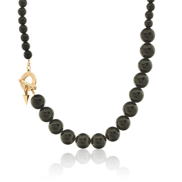 Luna Necklace | Black Onyx & Gold