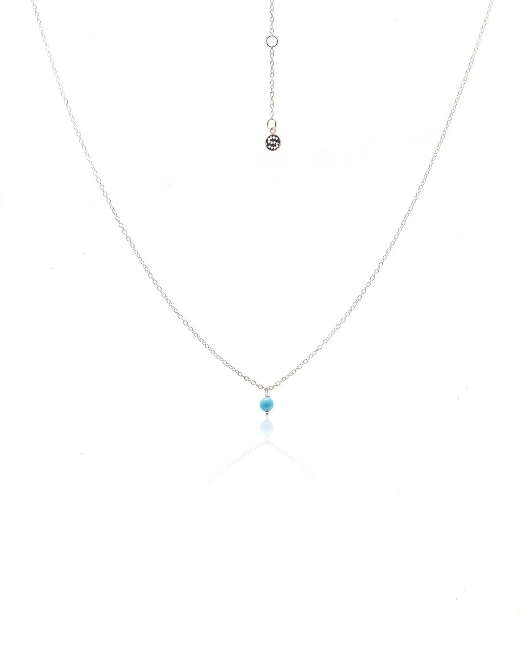 Superfine Mini Turquoise Necklace | Silver