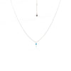 Superfine Mini Turquoise Necklace | Silver