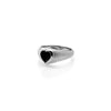 Romantique Signet Ring | Black Spinel & Silver