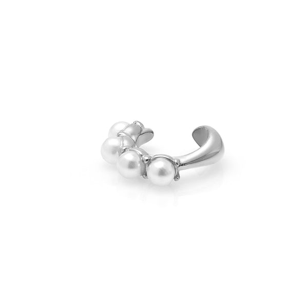 Siren Ear Cuff | Pearl & Silver