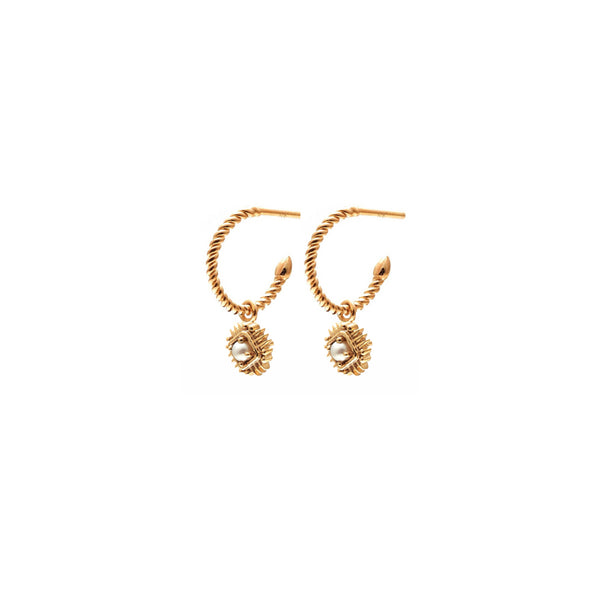 Petite Perle Hoop Earrings | Gold | Exclusive to The Birdcage