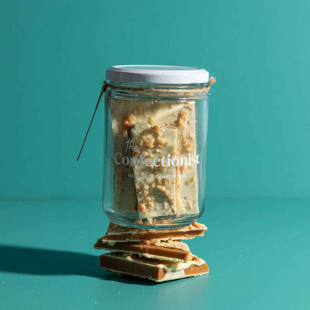 Mother's Day Toffee | White Chocolate, Macadamia & Lemon