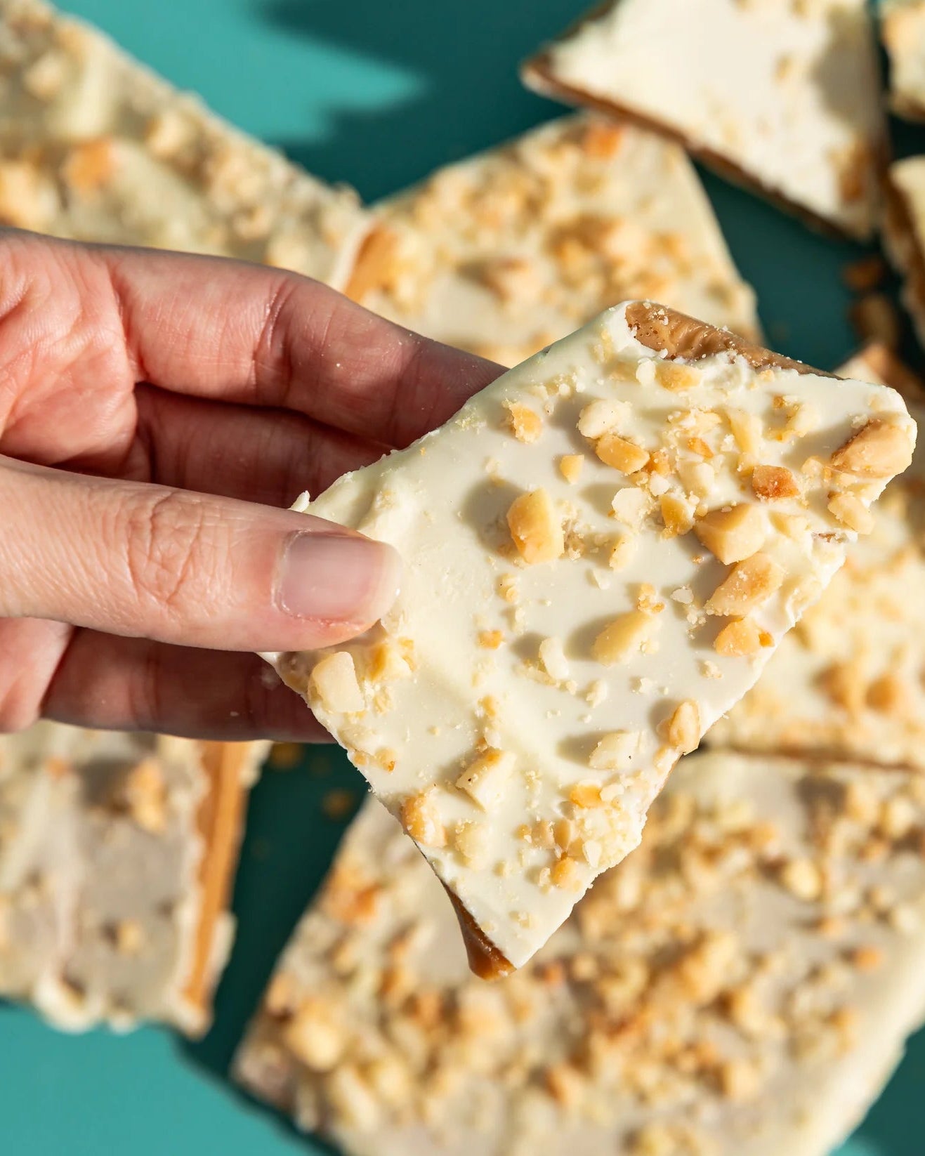 Mother's Day Toffee | White Chocolate, Macadamia & Lemon