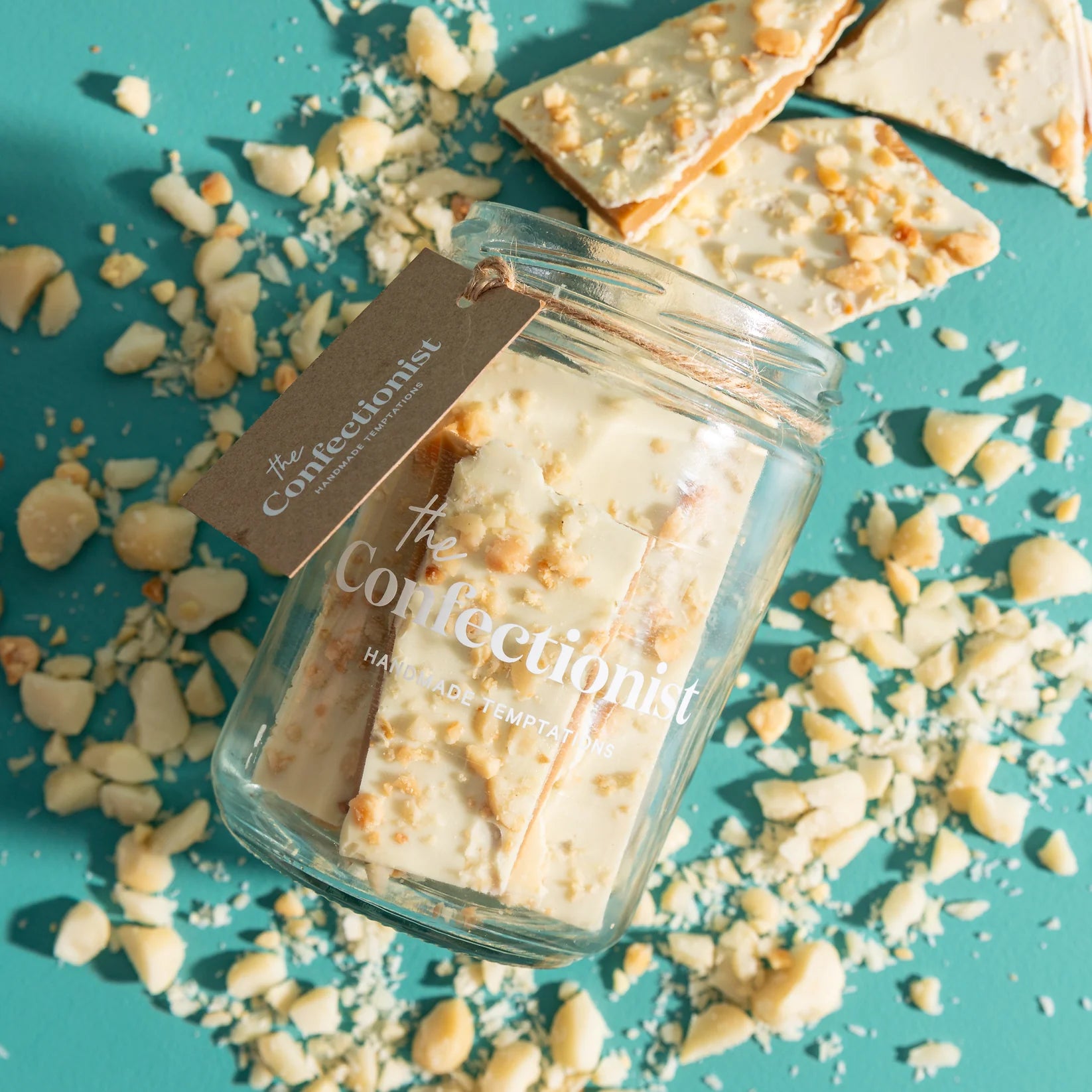 Mother's Day Toffee | White Chocolate, Macadamia & Lemon