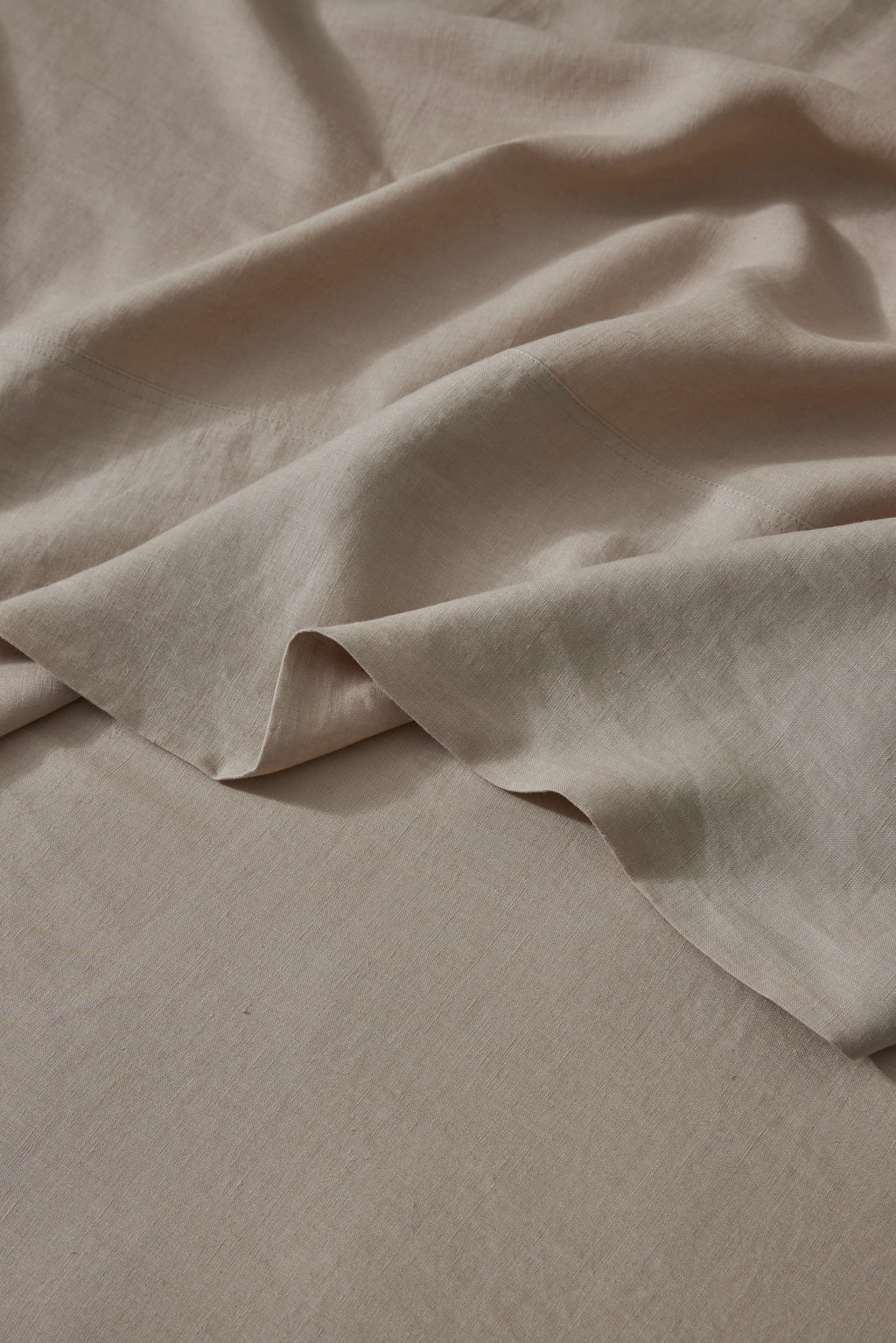 Ravello Linen Flat Sheet | Shell | Queen