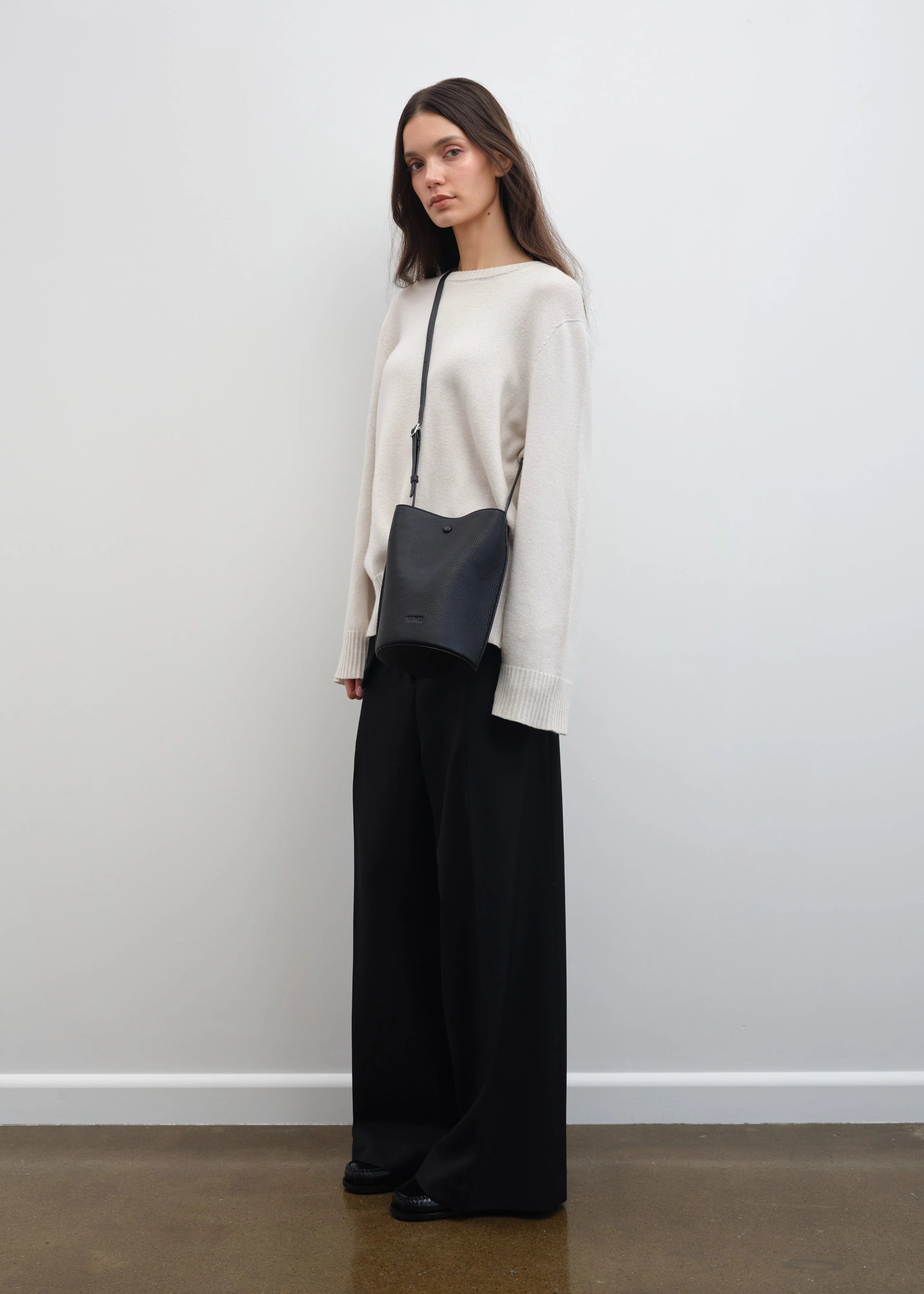 Phoebe Bucket | Black Deer Nappa
