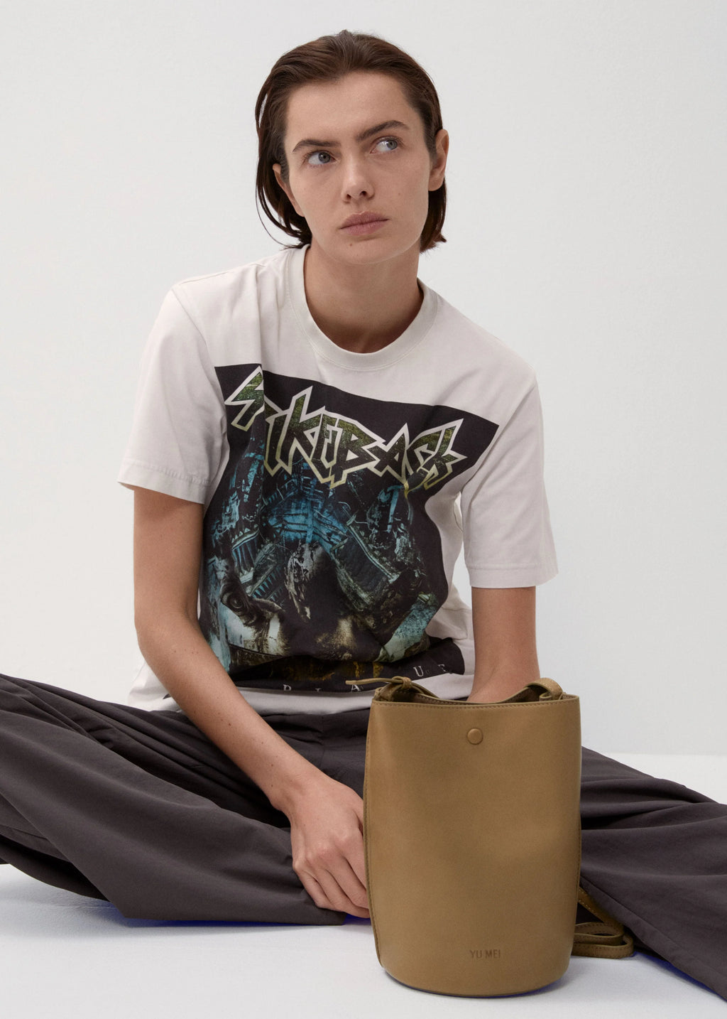 Phoebe Bucket | Jade Lambskin