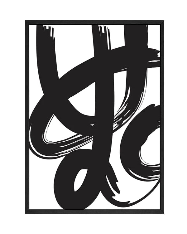 Painted Brush Framed Print | A0