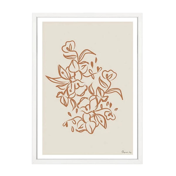 Painted Flower Framed Print | A2