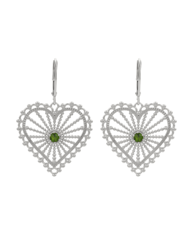 Amor Earrings | Sterling Silver | Chrome Diopside