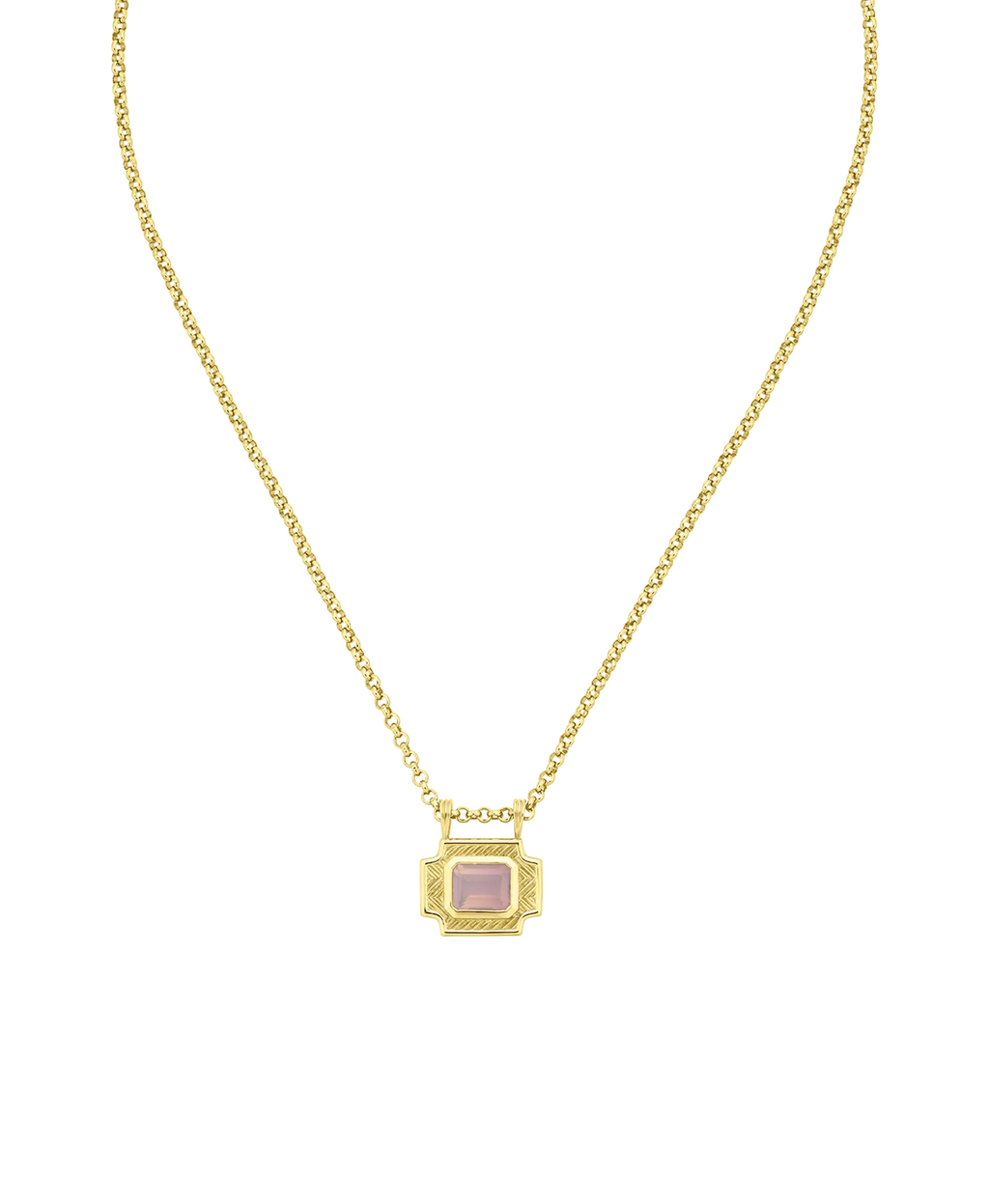 Ayla Necklace | 22k Gold Vermeil | Lavender Quartz