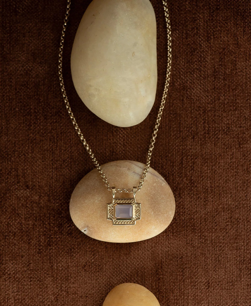 Ayla Necklace | 22k Gold Vermeil | Lavender Quartz