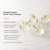 Angled Crystal Gin & Tonic Glasses | Set of 4