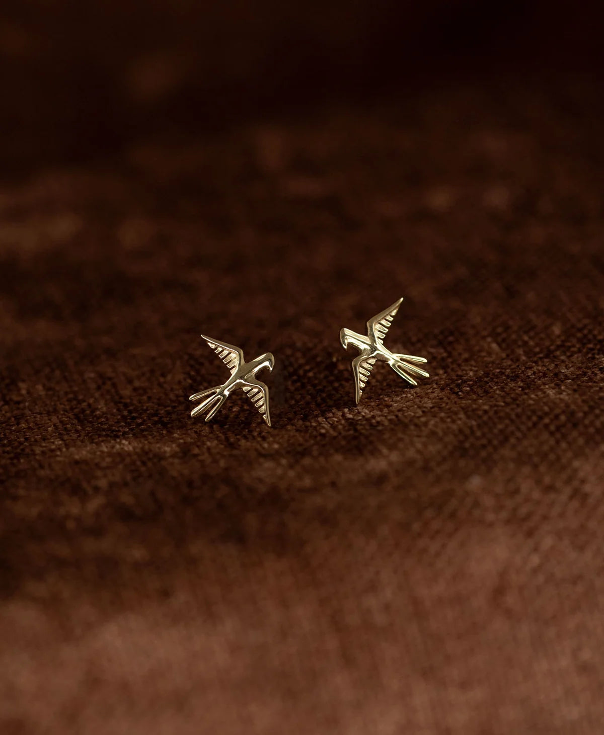Birds of a Feather Stud | 22k Gold Vermeil