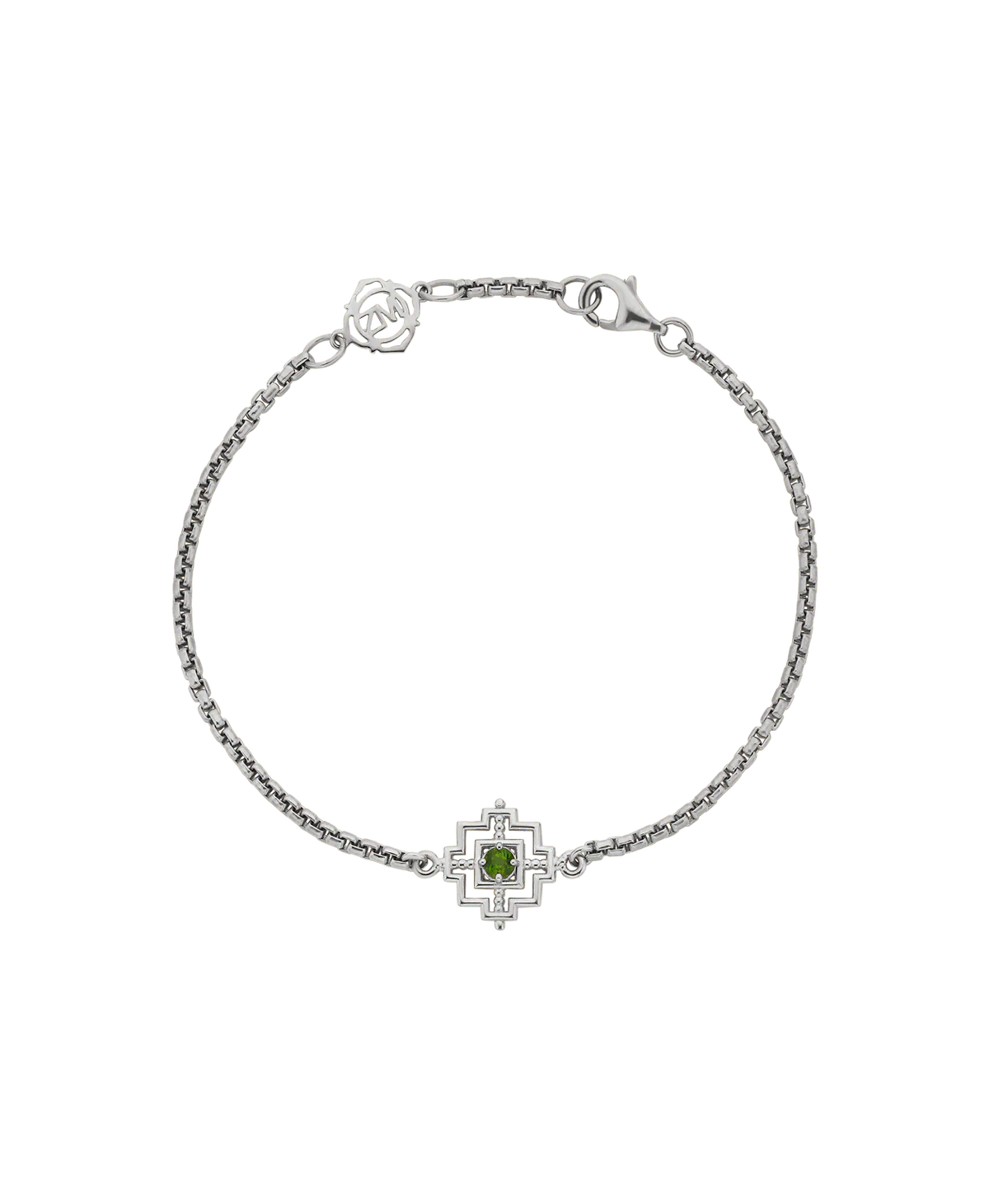 Centred Bracelet | Chrome Diopside| 925 Sterling Silver