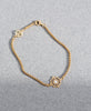 Centred Bracelet | White Zircon | 22k Gold Vermeil