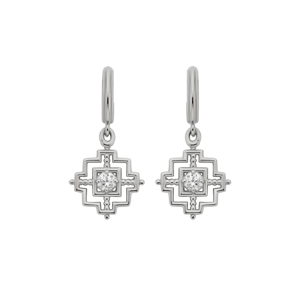 Centred Earrings | Sterling Silver