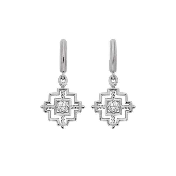 Centred Earrings | Sterling Silver