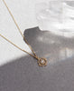 Centred Necklace | 22k Gold Plate & White Zircon