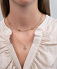 Centred Necklace | 22k Gold Plate & White Zircon