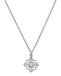Centred Necklace | Sterling Silver & White Zircon