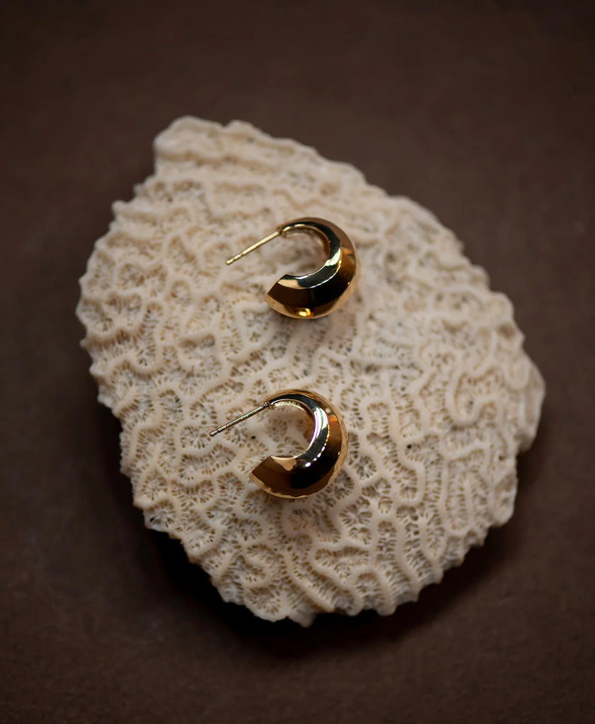 Cira Hoops | 22K Gold Plate
