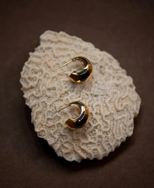 Cira Hoops | 22K Gold Plate
