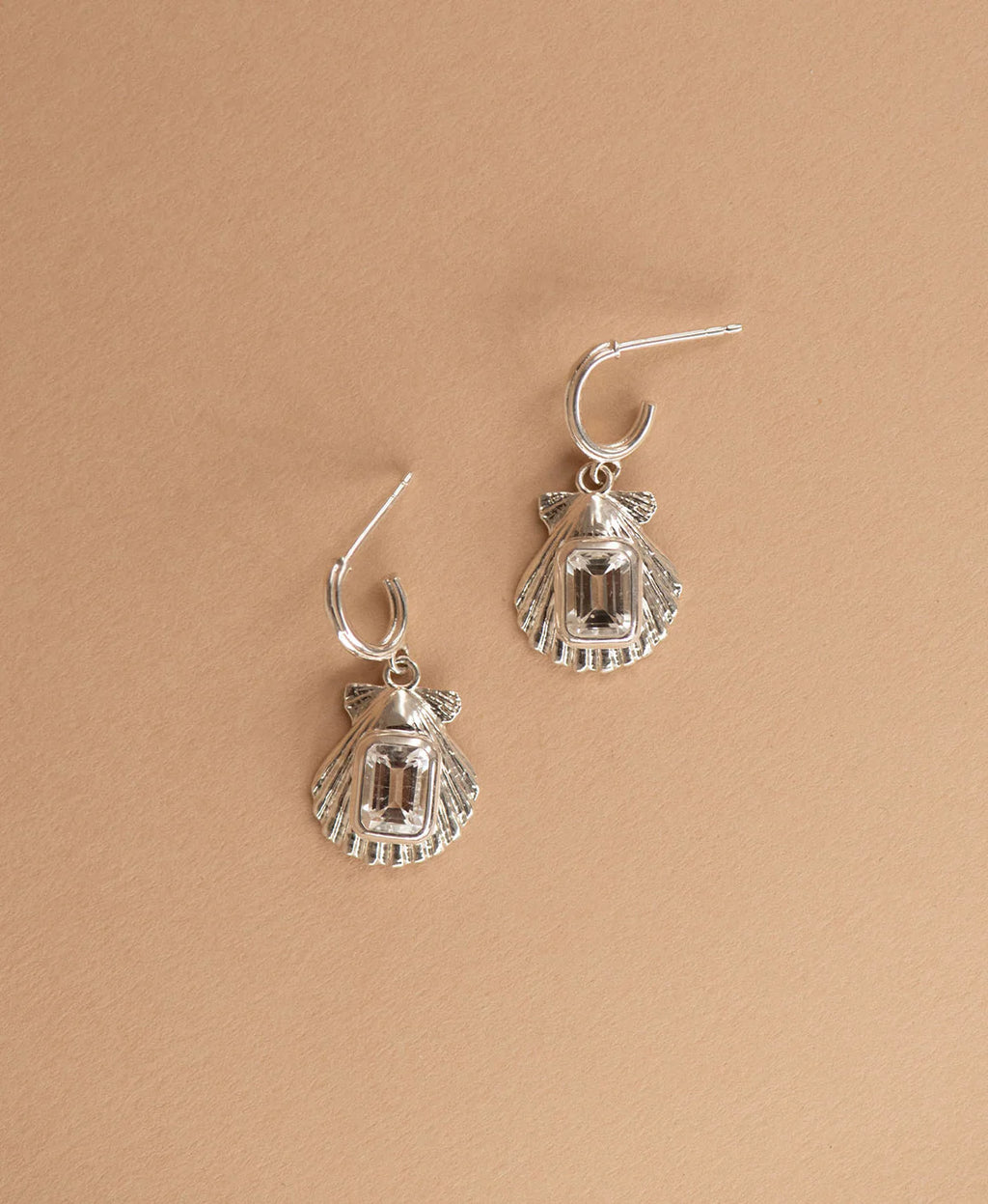 Cordelia Earrings | 925 Sterling Silver with White Topaz