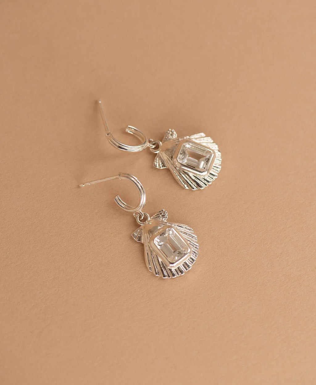 Cordelia Earrings | 925 Sterling Silver with White Topaz