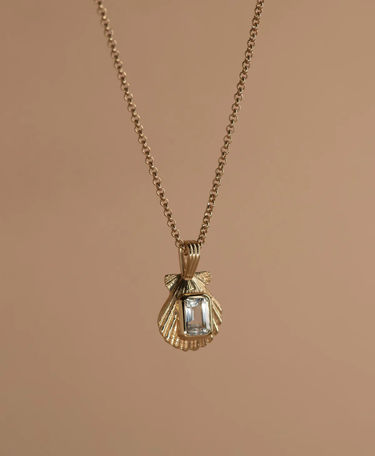 Cordelia Necklace | 22k Gold Vermeil with White Topaz